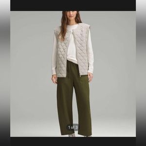 Lululemon athletica Olive Green Wide-Leg Pants lightweight Size 6